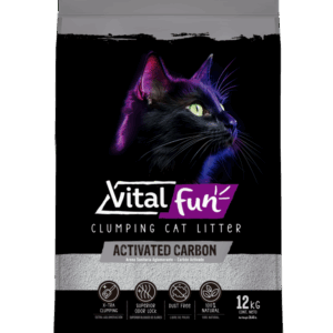 Vitalfun Clumping Cat Litter Carbon Activado
