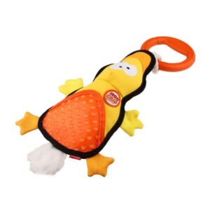 Juguete Perro Gigwi Iron Grip Duck Plush Tug TPR Toy